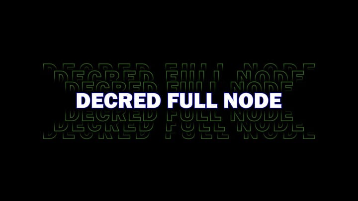 Run a Decred Full Node FAST with just one command!